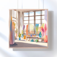 Abstracte Kunststudio | Helder luchtig Aquarel