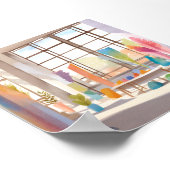 Abstracte Kunststudio | Helder luchtig Aquarel Poster (Hoek)