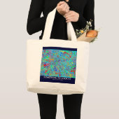 Abstracte kunsttas grote tote bag (Voorkant (product))