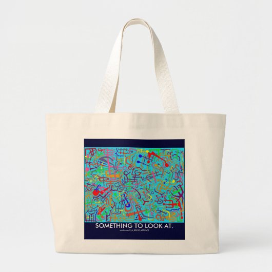 Abstracte kunsttas grote tote bag (Voorkant)