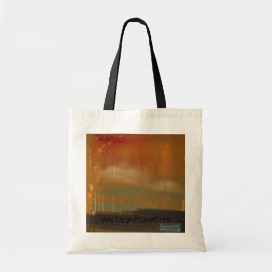 Abstracte kunsttas tote bag (Voorkant)