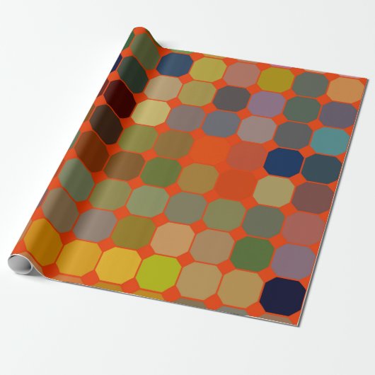 Abstracte kunsttextuur. Kleurrijke textuur. Modern Cadeaupapier (Uitgerold)