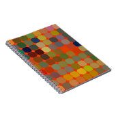 Abstracte kunsttextuur. Kleurrijke textuur. Modern Notitieboek (Rechterzijde)