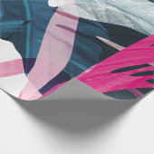 Abstracte kunsttropische bladeren achtergrond. Beh Cadeaupapier (Hoek)