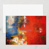 Abstracte kunstuitnodiging kaart (Voorkant / Achterkant)