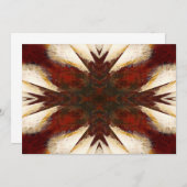 Abstracte kunstuitnodigingen kaart (Voorkant / Achterkant)