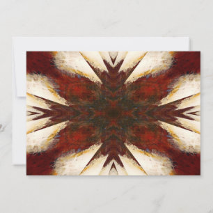 Abstracte kunstuitnodigingen kaart