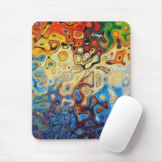 abstracte kunstverf muismat (Met muis)