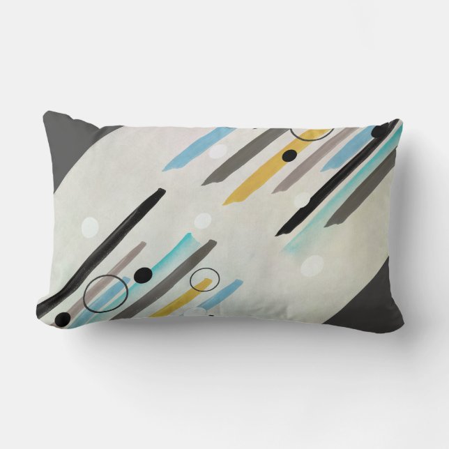 abstracte kunstverfafbijtsen en cirkels met zachte kussen (Voorkant)