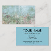 Abstracte KunstVisitekaartjes Tuinhout Blauw Visitekaartje (Voorkant / Achterkant)