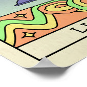 Abstracte kunstvlek in de galg dierentuin poster (Hoek)