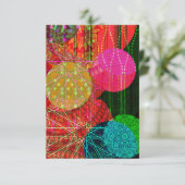 Abstracte kunstvlekken kaart (Staand voorkant)