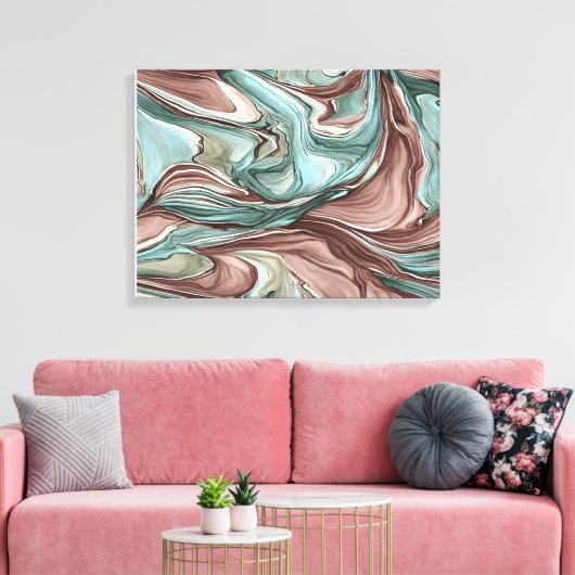 Abstracte kunstwandafdrukken voor zwemkleuren canvas afdruk (Insitu (Woonkamer))