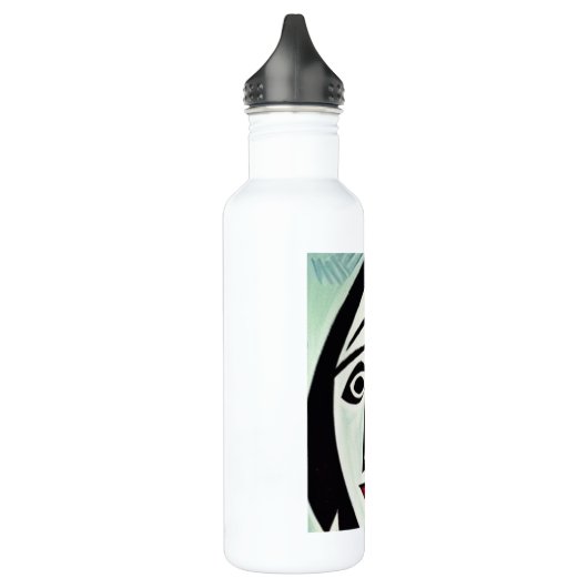 Abstracte kunstwaterfles waterfles  (Links)