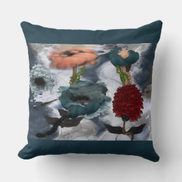 Abstracte KunstWaterverf Floral Kussen