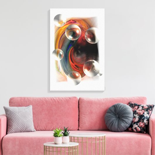 abstracte kunstwerken serdar hizli canvas afdruk (Insitu (Woonkamer))