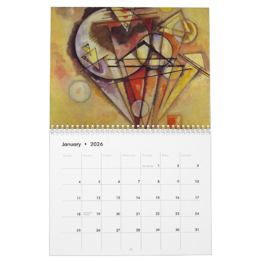 Abstracte kunstwerken van Kandinsky Kalender (Jan 2026)