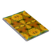 Abstracte kunstwerken voor gele ventilatorbenzalen notitieboek (Rechterzijde)