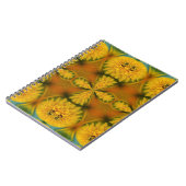 Abstracte kunstwerken voor gele ventilatorbenzalen notitieboek (Linkerzijde)