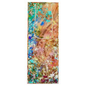 Abstracte kunstwijn — Gift Bag Wijn Cadeautas (Voorkant)