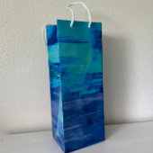 Abstracte kunstwijn — Gift Bag Wijn Cadeautas