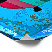 Abstracte kunstworst Dog Dachshund Poster (Hoek)