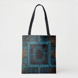abstracte kunstzak tote bag