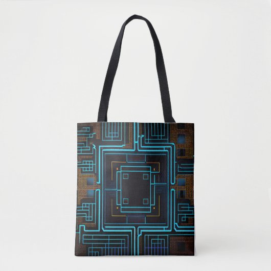 abstracte kunstzak tote bag (Voorkant)