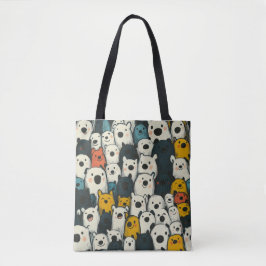 abstracte kunstzak tote bag