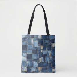 Abstracte kunstzak tote bag