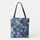 Abstracte kunstzak tote bag (Achterkant)