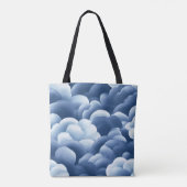 Abstracte kunstzak tote bag (Achterkant)