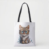 abstracte kunstzak tote bag (Voorkant)