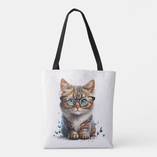 abstracte kunstzak tote bag (Achterkant)