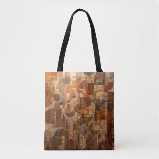 Abstracte kunstzak tote bag (Voorkant)