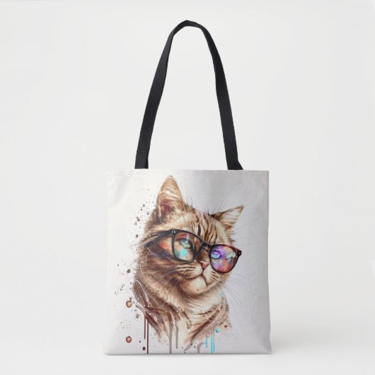 abstracte kunstzak tote bag (Voorkant)