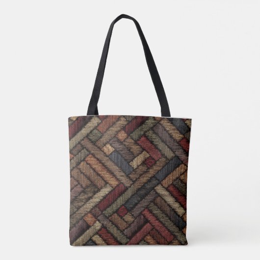 Abstracte kunstzak tote bag (Achterkant)