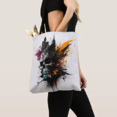 abstracte kunstzak tote bag (Dichtbij)