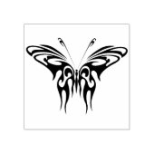 abstracte kunstzegel op basis van stamhout vlinder rubberstempel (Afrduk)