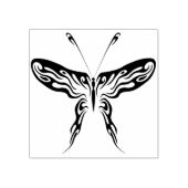 abstracte kunstzegel op basis van stamhout vlinder rubberstempel (Afrduk)