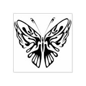 abstracte kunstzegel op basis van stamhout vlinder rubberstempel (Afrduk)