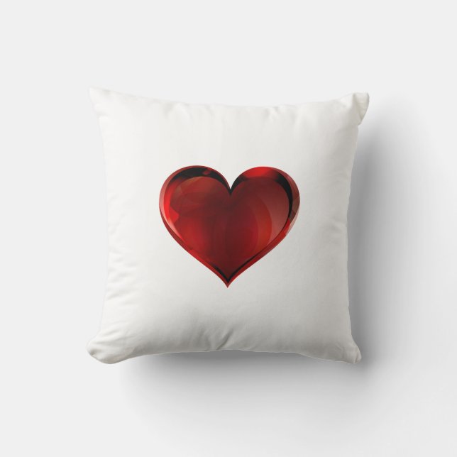 Abstracte kussensloop met hartgradiënt kussen (Voorkant)