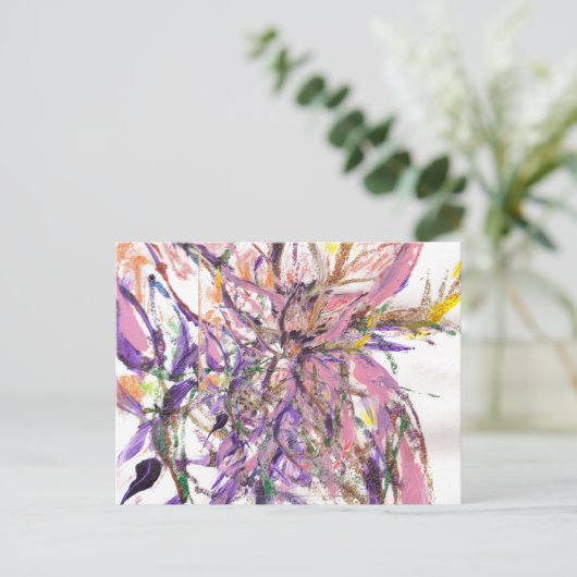 Abstracte kust briefkaart (Staand voorkant)