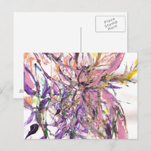 Abstracte kust briefkaart (Voorkant / Achterkant)