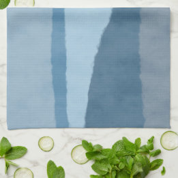 Abstracte kustschaduwen van Blue Kitchen Towel Theedoek