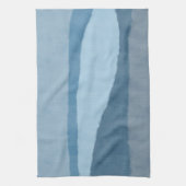 Abstracte kustschaduwen van Blue Kitchen Towel Theedoek (Verticaal)