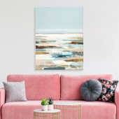 Abstracte kustschildering canvas afdruk (Insitu (Woonkamer))