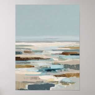 Abstracte kustschildering poster