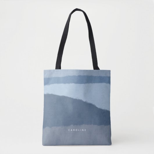 Abstracte kustshadden van blauw Tas (Voorkant)