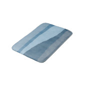 Abstracte kustshadden van Blue Bath Mat (Gekanteld)